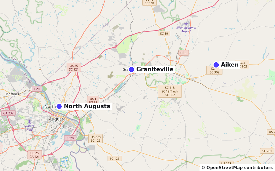 Where Palmetto Drain Pros works: Aiken, Graniteville, North Augusta